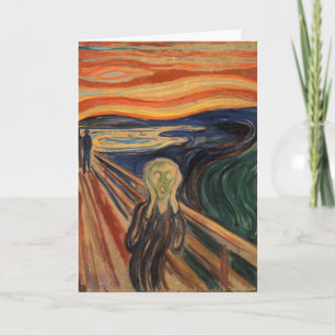 Edvard Munch Painting The Scream (Skrik) 1910 Card