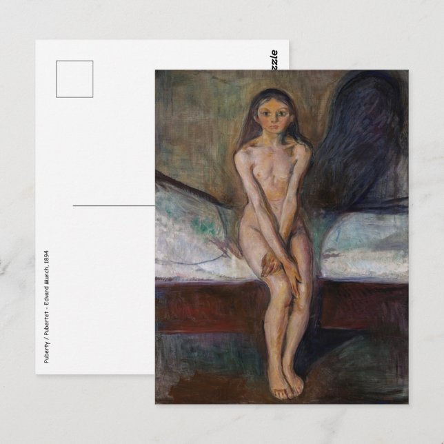 Edvard Munch - Puberty Postcard (Front/Back)
