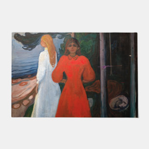 Edvard Munch - Red and White Doormat