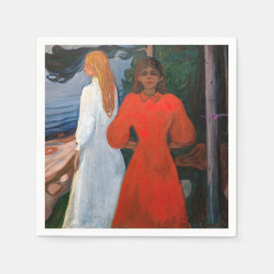 Edvard Munch - Red and White Napkin
