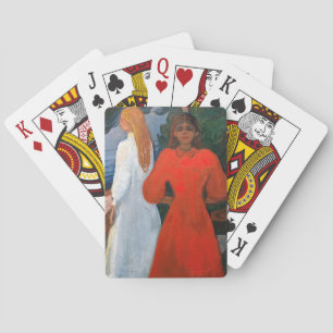 Edvard Munch - Red and White Playing Cards