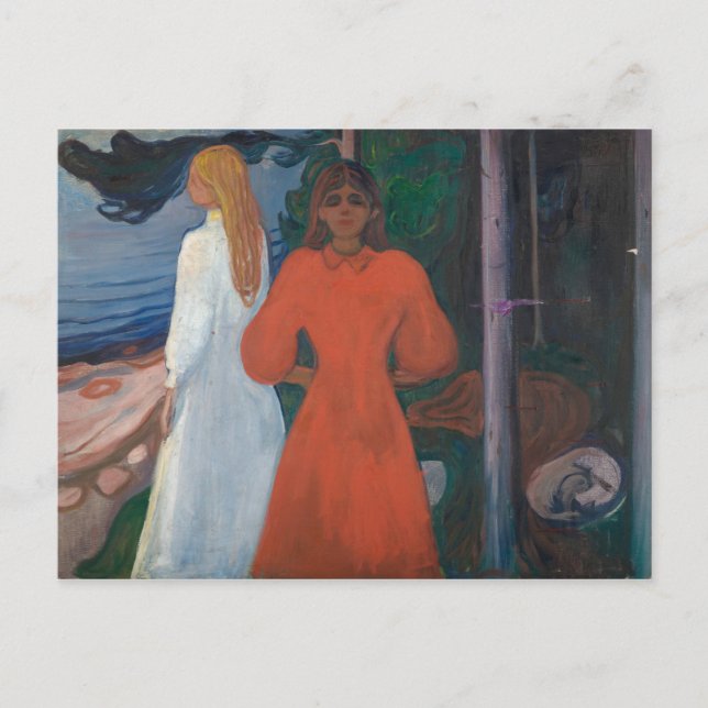Edvard Munch - Red and White Postcard (Front)