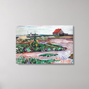 Edvard Munch - Seashore. Landscape near Lubeck Canvas Print