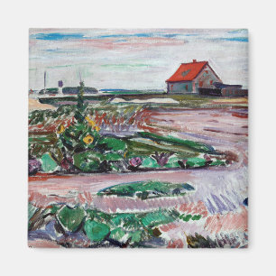 Edvard Munch - Seashore. Landscape near Lubeck Magnet