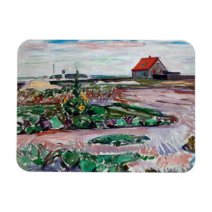 Edvard Munch - Seashore. Landscape near Lubeck Magnet