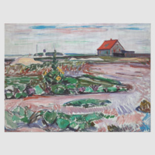 Edvard Munch - Seashore. Landscape near Lubeck Tissue Paper