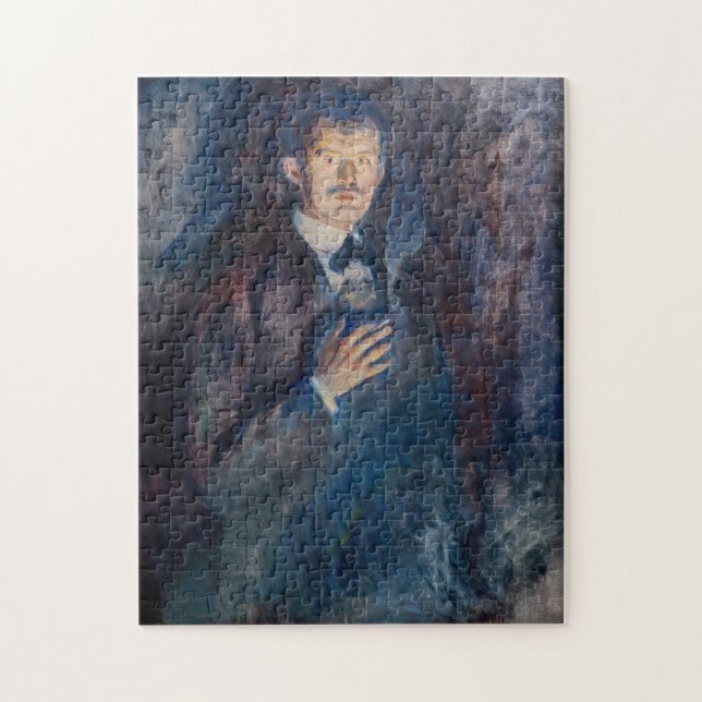 Edvard Munch - Self-Portrait with Cigarette Jigsaw Puzzle (Vertical)