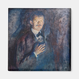 Edvard Munch - Self-Portrait with Cigarette Magnet