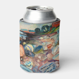 Edvard Munch - Shore with Red House Can Cooler