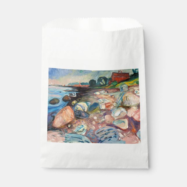 Edvard Munch - Shore with Red House Favour Bags (Front)
