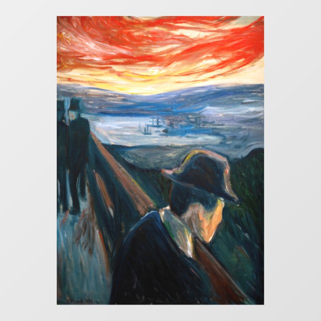 Edvard Munch - Sick Mood at Sunset, Despair 1892 (Sheet)