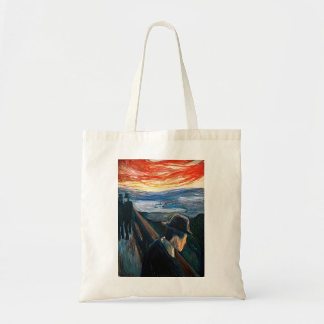 Edvard Munch - Sick Mood at Sunset, Despair 1892 Tote Bag (Front)
