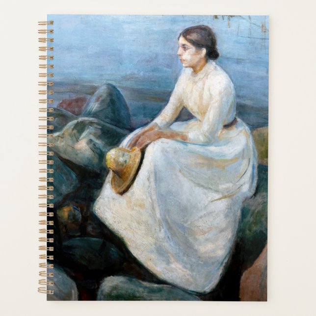 Edvard Munch - Summer Night, Inger on the Beach Planner (Front)