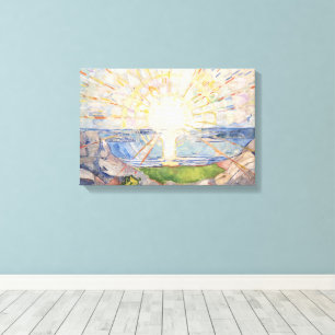 Edvard Munch Sunrise Art Nouveau Expressionism Canvas Print