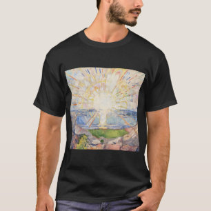 Edvard Munch Sunrise Art Nouveau Expressionism T-Shirt