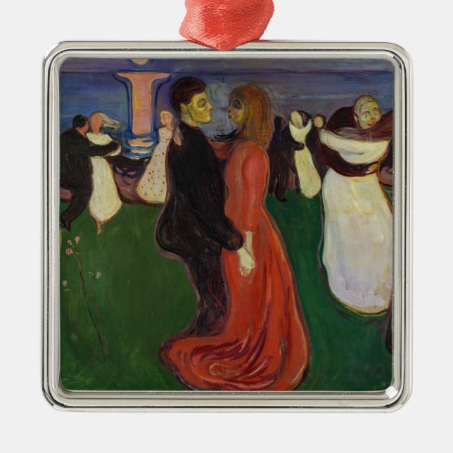 Edvard Munch - The Dance of Life Metal Tree Decoration (Front)
