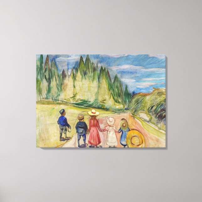 Edvard Munch - The Fairytale Forest Canvas Print (Front)