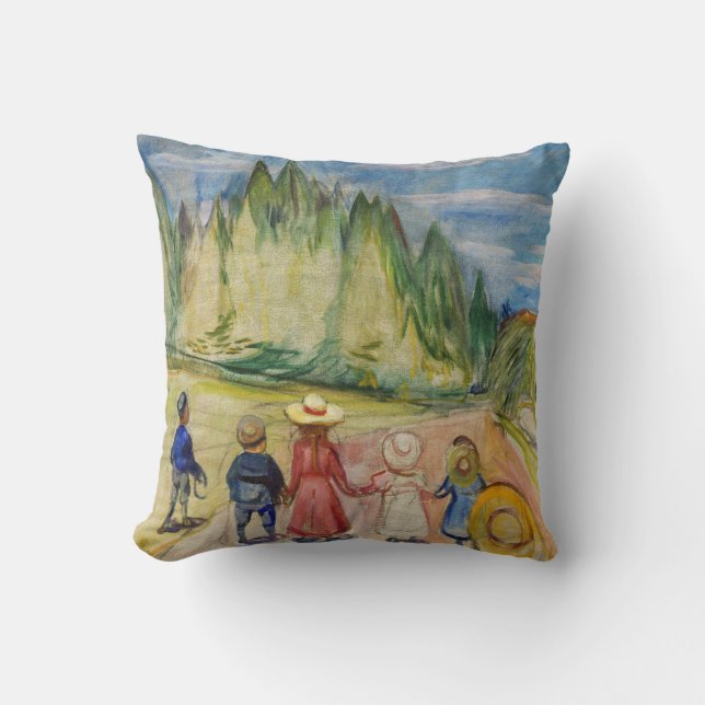 Edvard Munch - The Fairytale Forest Cushion (Front)