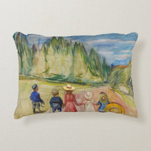 Edvard Munch - The Fairytale Forest Decorative Cushion