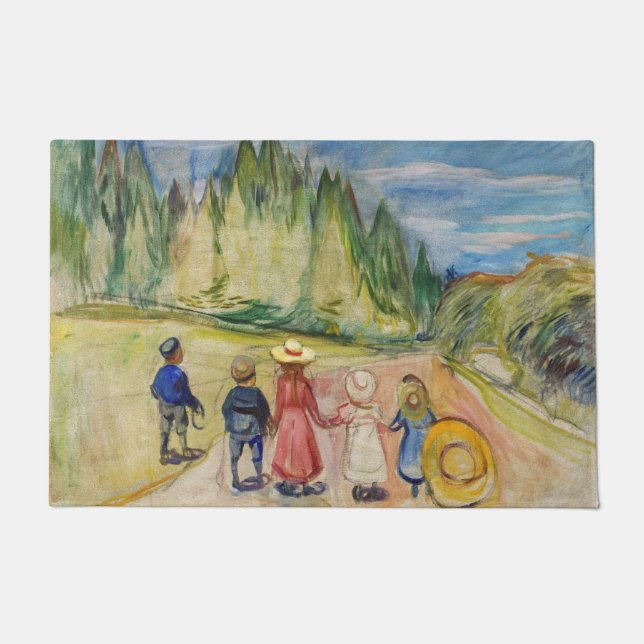 Edvard Munch - The Fairytale Forest Doormat (Front)