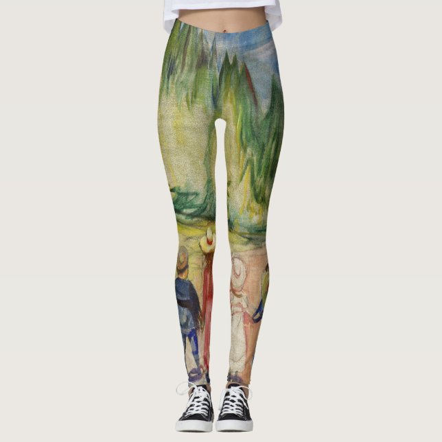 Edvard Munch - The Fairytale Forest Leggings (Front)