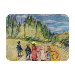 Edvard Munch - The Fairytale Forest Magnet