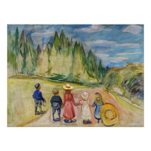 Edvard Munch - The Fairytale Forest Poster