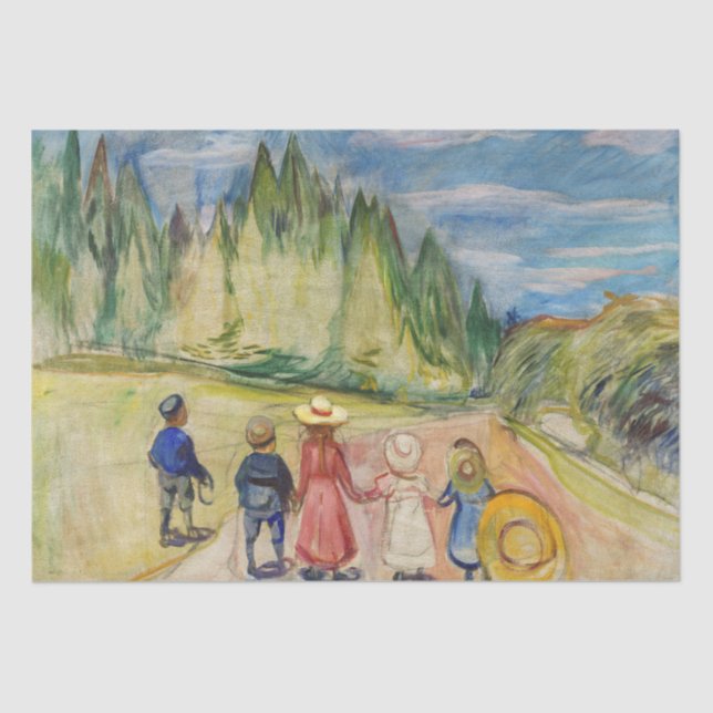 Edvard Munch - The Fairytale Forest Tissue Paper (Front)