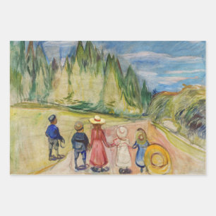 Edvard Munch - The Fairytale Forest Wrapping Paper Sheet