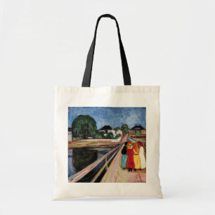 Edvard Munch - The Girls on the Bridge 1902 Tote Bag