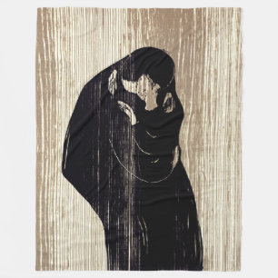 Edvard Munch - The Kiss IV Fleece Blanket