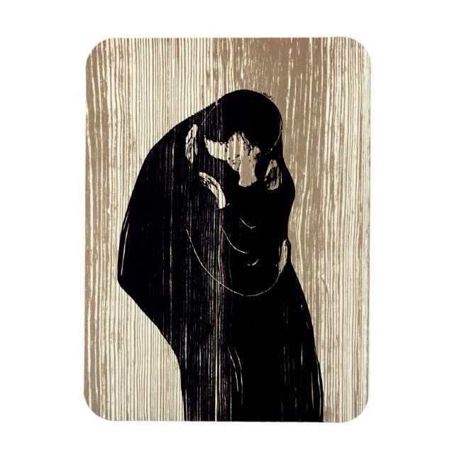 Edvard Munch - The Kiss IV Magnet (Vertical)