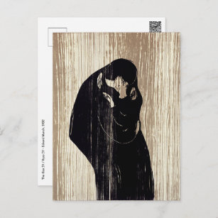 Edvard Munch - The Kiss IV Postcard