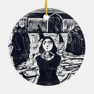 Edvard Munch The Pretenders The Last Hour Ceramic Tree Decoration