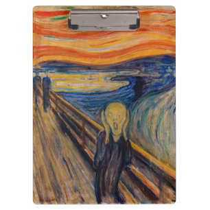 Edvard Munch - The Scream 1893 Clipboard