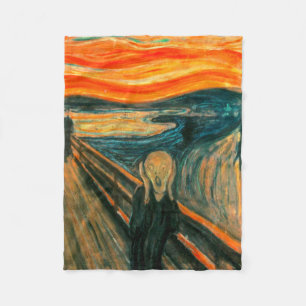 EDVARD MUNCH - The scream 1893 Fleece Blanket