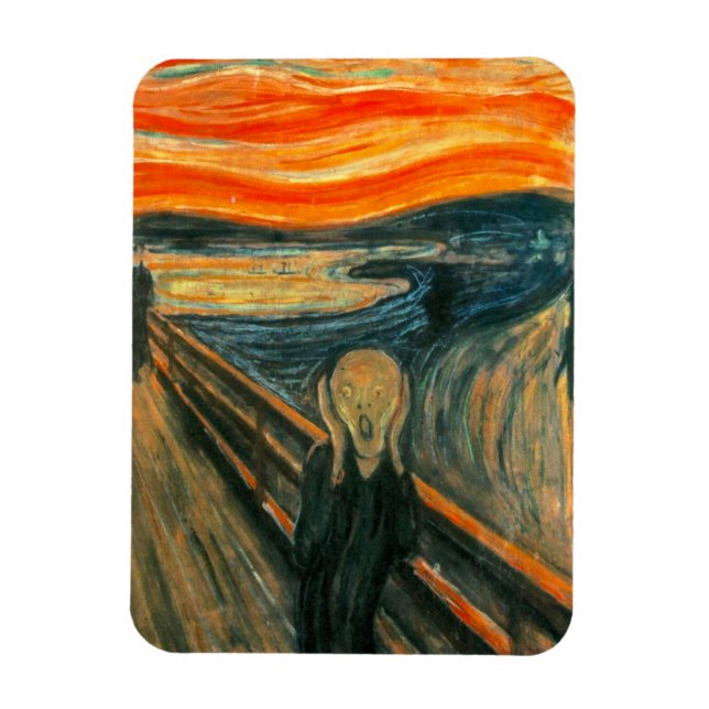 EDVARD MUNCH - The scream 1893 Magnet (Vertical)