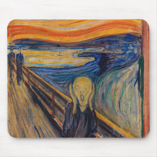 Edvard Munch - The Scream 1893 Mouse Pad (Front)