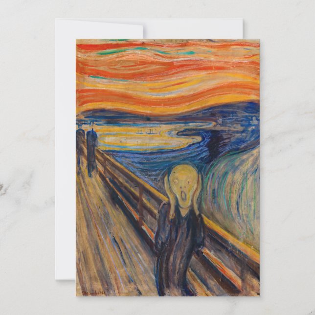 Edvard Munch - The Scream 1893 Thank You Card (Front)