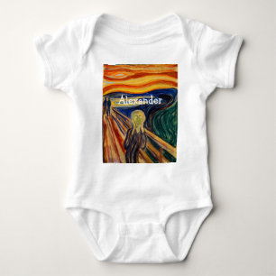 Edvard Munch - The Scream 1910 Baby Bodysuit