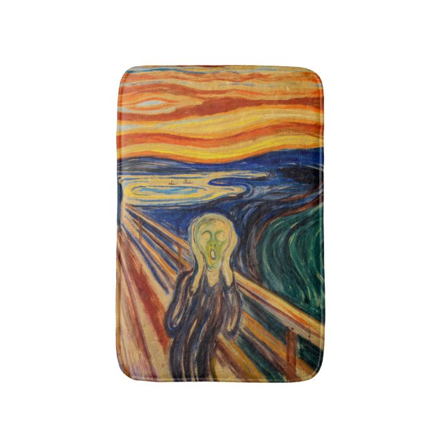 Edvard Munch - The Scream 1910 Bath Mat (Front Vertical)