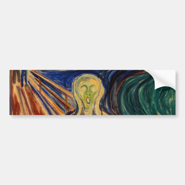 Edvard Munch - The Scream 1910 Bumper Sticker (Front)