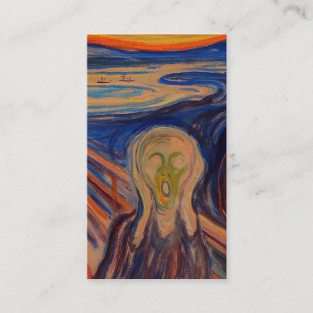 Edvard Munch The Scream 1910 Business Card (Front)