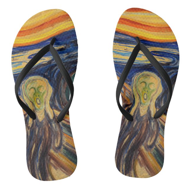 Edvard Munch - The Scream 1910 Jandals (Footbed)