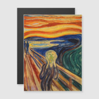 Edvard Munch - The Scream 1910 Magnetic Card