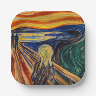 Edvard Munch - The Scream 1910 Paper Plate