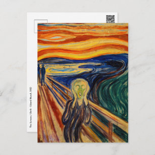 Edvard Munch - The Scream 1910 Postcard