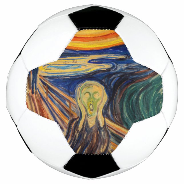 Edvard Munch - The Scream 1910 Soccer Ball (Front)