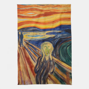 Edvard Munch - The Scream 1910 Tea Towel