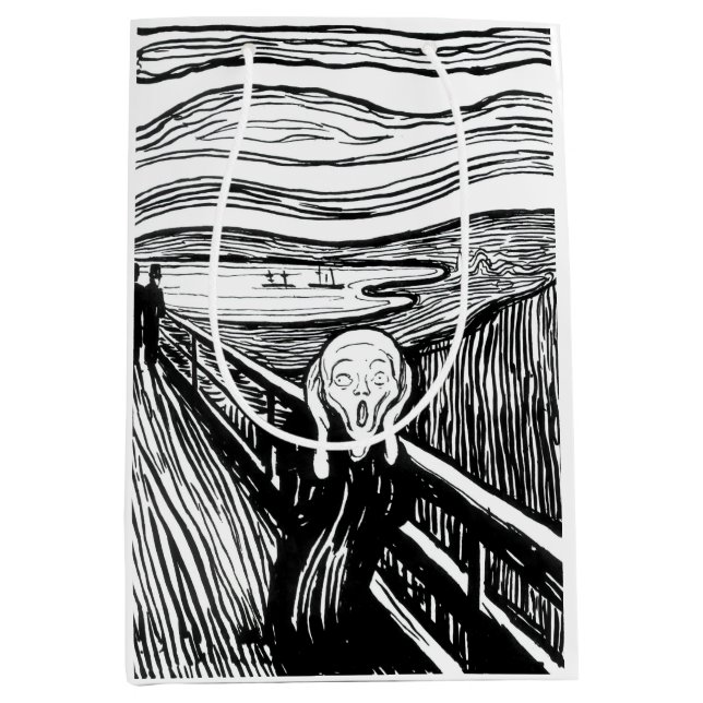 Edvard Munch - The Scream Lithograph Medium Gift Bag (Front)